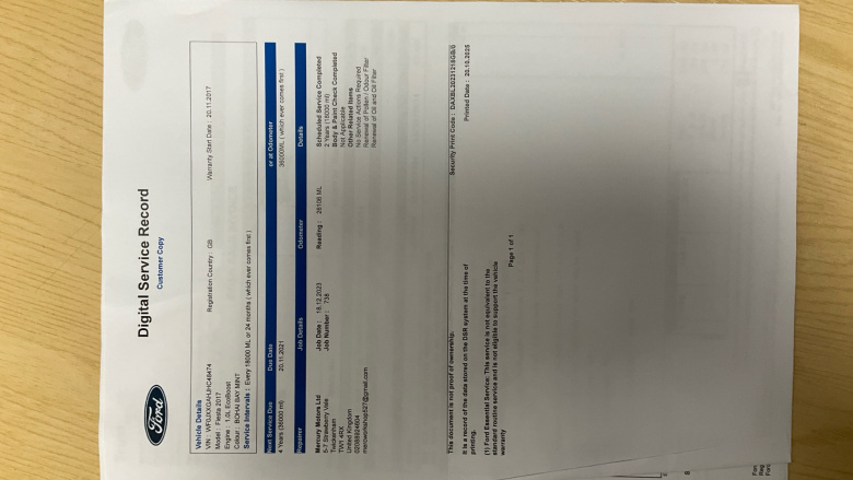 Ford Fiesta 1.0 EcoBoost 125 Titanium B+O Play 5dr Petrol Hatchback